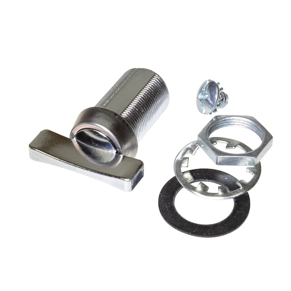 Global Cam Lock, Thumb Turn, 1-1/8in Barrel, S.S., With Connecting Screw And Nut. Blade/Cam Not Included CLTT-118-SS - main